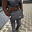 Чорна сумка-месенджер горизонтальна через плече Postal Street, фото 6