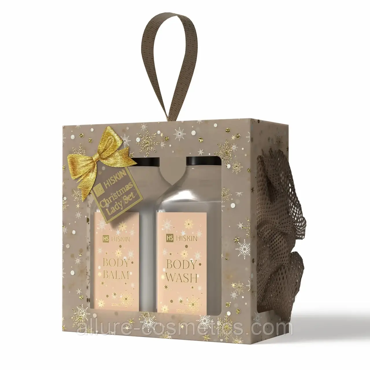 Набір засобів для ванни 3ед HISKIN Christmas Lady Set Кава та Крем 200+200+1, фото 1