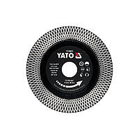 Диск відрізний алмазний по гресу і кераміці Ø= 125/22.2x 1.8 мм сухий різ Yato YT-59973