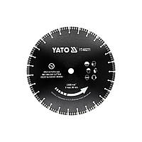 Диск відрізний сегментний алмазний по бетону Ø=  400/25.4x3.4 мм в мокрому і сухому режимі Yato YT-60271