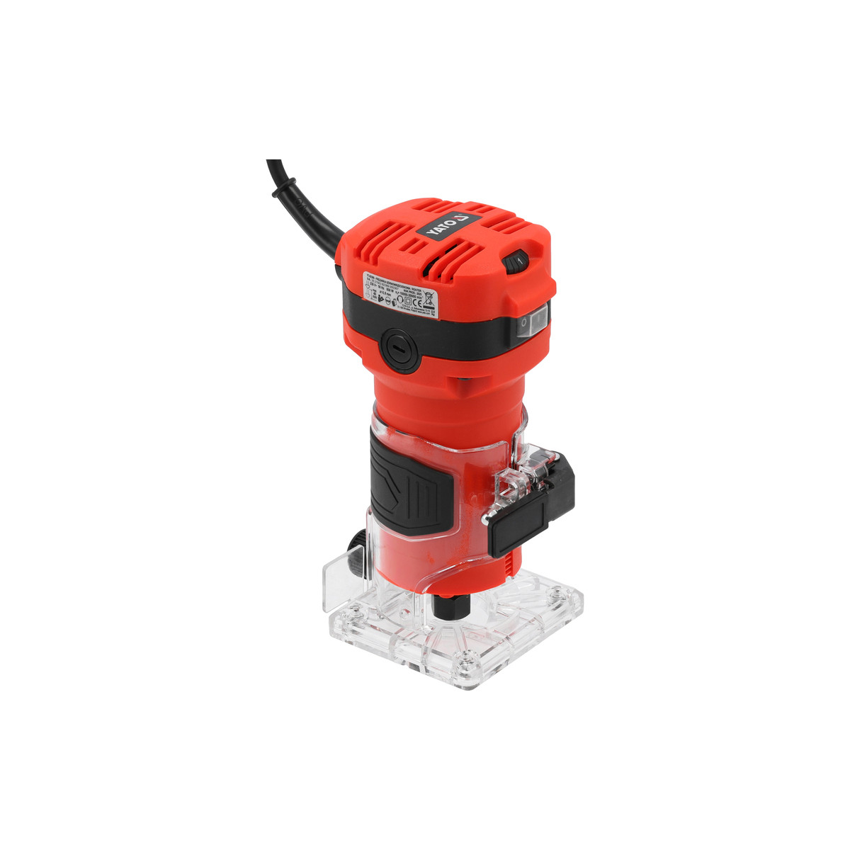 Фрезер ручний по крайці деревяних плит мережевий 850 Вт (цанга Ø= 6/ 8 мм) хід 40 мм Yato YT-82389, фото 1