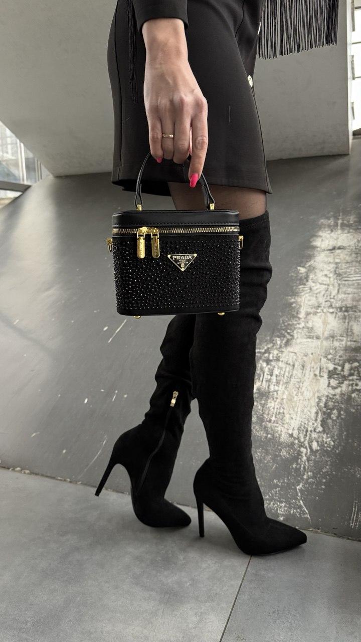 Сумка жіноча, чорна, фото 1