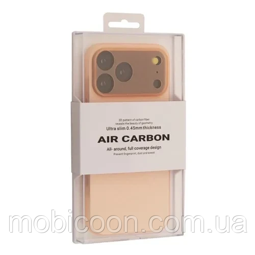 Чохол (накладка) Apple iPhone 17 Pro, K-DOO Air Carbon, Помарнчевий, фото 1
