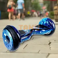 Гироборд самобаланс EL-7 ПП Синий космос для детей и взрослых с bluetooth колонкой и подсветкой. ТОП ЦЕНА!