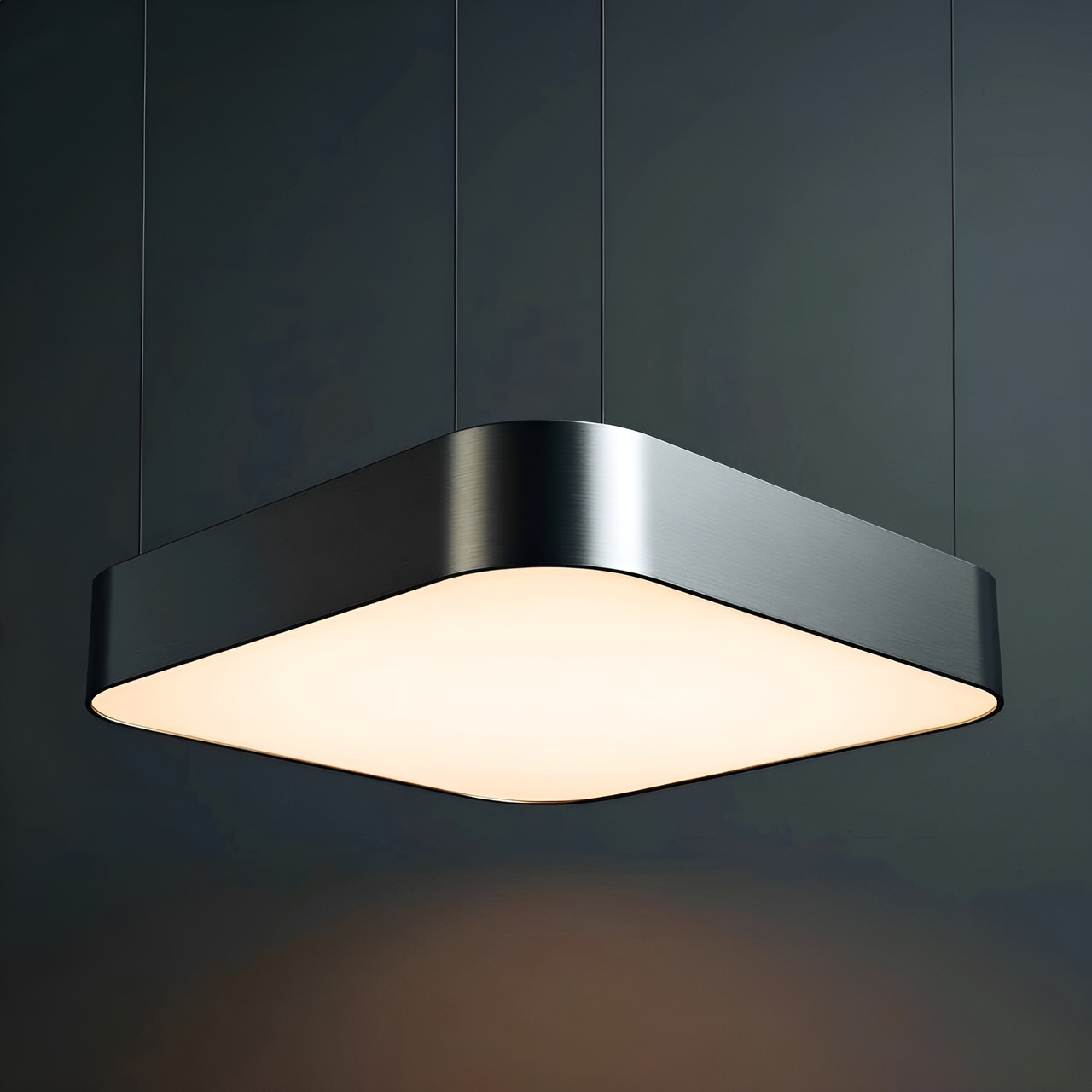 Підвісна офісна LED люстра Hoki square 2 (400 Вт) Квадратні підвісні світильники для офісу, магазину