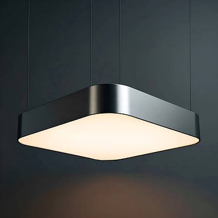 Підвісна офісна LED люстра Hoki square 2 (400 Вт) Квадратні підвісні світильники для офісу, магазину, фото 1