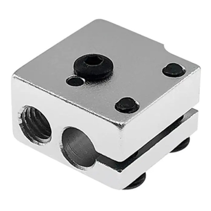 Хітблок (Heat block) Volcano / Алюмінієвий нагрівальний блок 3Д-принтера, фото 1