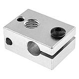 Хітблок (Heat block) E3D V6 PT100 / Алюмінієвий нагрівальний блок 3Д-принтера, фото 3