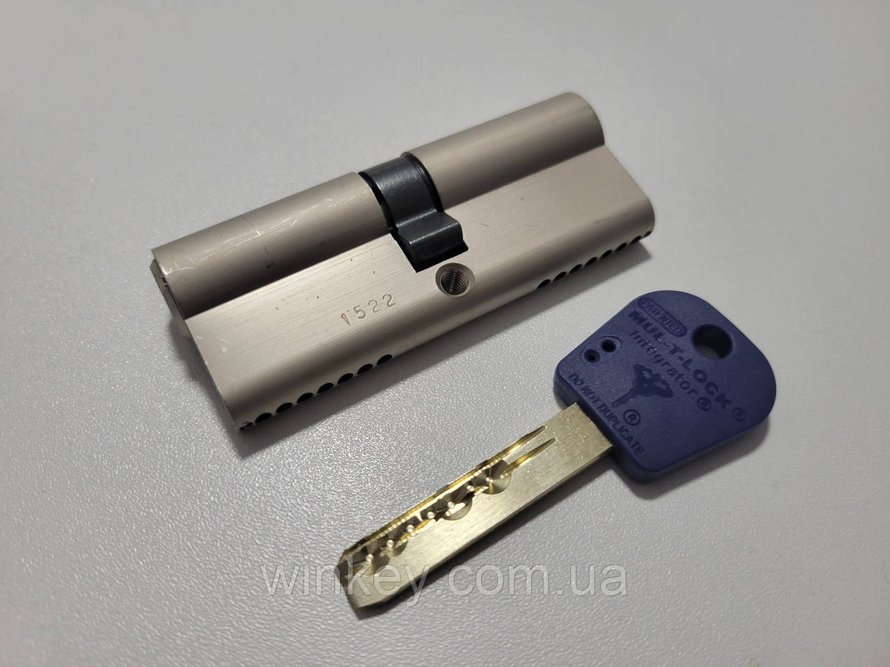 Циліндр дверний MUL-T-LOCK DIN KK INTEGRATOR CAM30 376P 35/70 ключ/ключ 105мм, фото 1