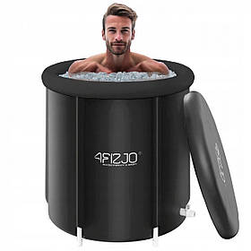 Кріо ванна для крижаного купання 4FIZJO 320 л надувна Black (P-5905973400619)