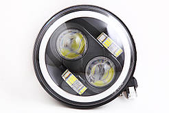 Оптика 2106 LED 4 лінзи з поворотом. з радіатором + DRL