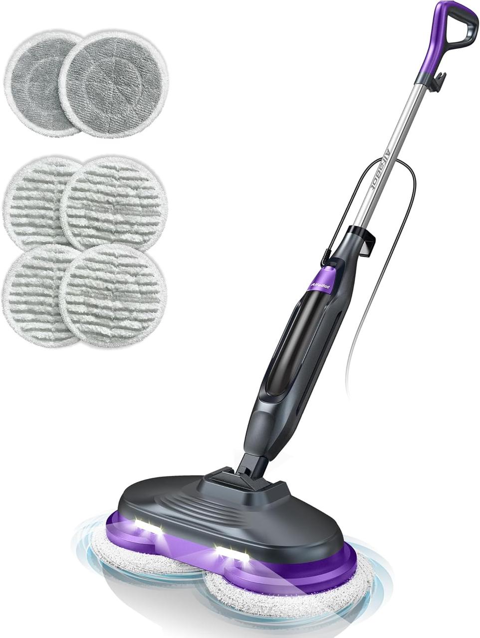 Вітрина Пароочисник AlfaBot F2 — Дезінфекція 99,9%*, нагрівається за 30 с, резервуар для води 450 мл, для твердих підлог, фото 1