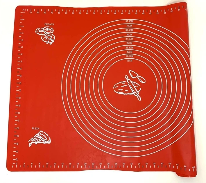 Силіконовий килимок для випічки 50х70см A-PLUS 5070-WY Червоний, фото 1