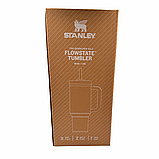Термос термочашка Stanley Quencher ProTour Flip Straw Tumbler з нержавіючої сталі 1,18 л pastel pink KT7001959 solve, фото 9
