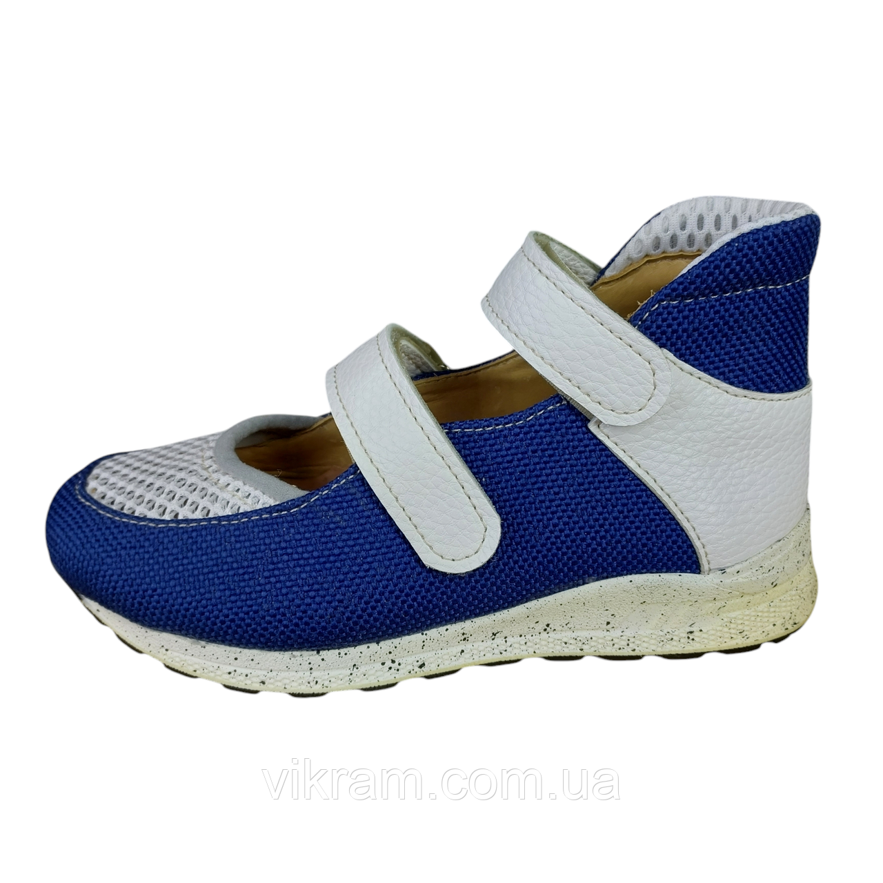 Дитячі ортопедичні текстильні капці ВОЛЯ сині, фото 1
