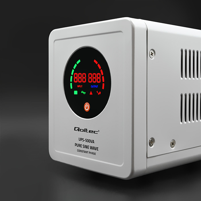 Лінійно-інтерактивне ДБЖ Qoltec Wave UPS 500VA /350W 50716,, фото 1