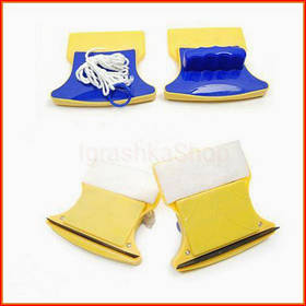 Магнітна щітка для вікон з двох боків очищувач для скла прибирання віконний інструмент склоочисник для ми