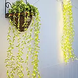 Гірлянда 200 LED зелена верба тепле світло світлодіодна новорічна прикраса для будинку вулиці свята 220V, фото 3