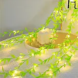 Гірлянда 200 LED зелена верба тепле світло світлодіодна новорічна прикраса для будинку вулиці свята 220V, фото 6