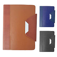 Блокнот А5 96арк. кліт. шкірзам. на магніті №А5-7/140079/Leader/