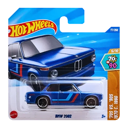 Машинка Базова Hot Wheels BMW 2002 '70s vs. '90s 1:64 JBB61 Blue, фото 1