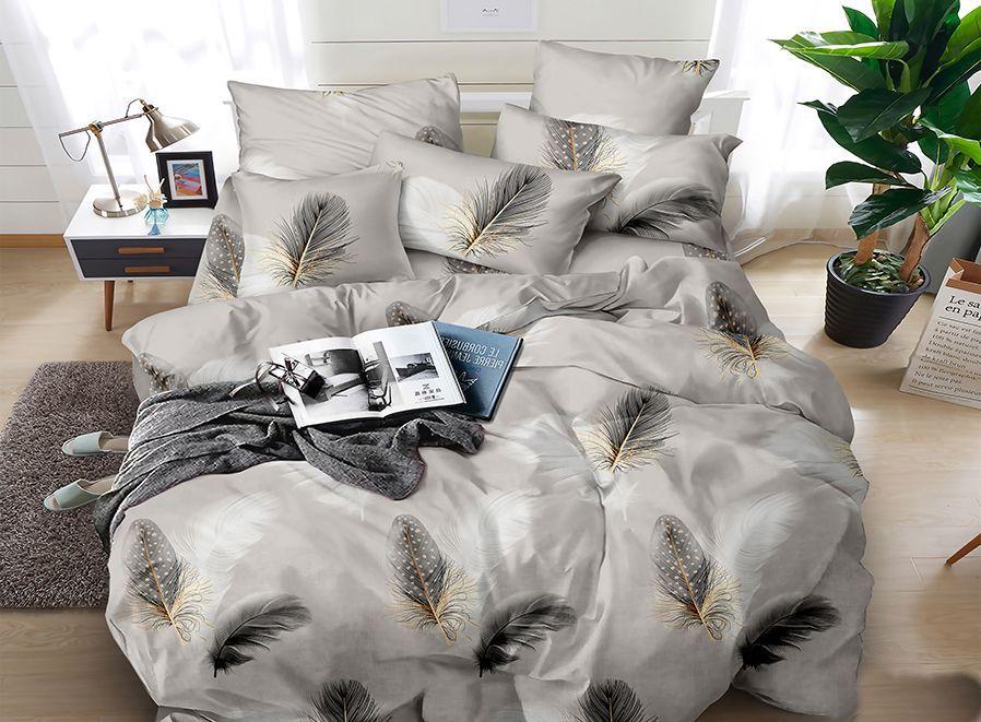 Набір постільної білизни Велюр № в573 Євро 220х240, на кнопках