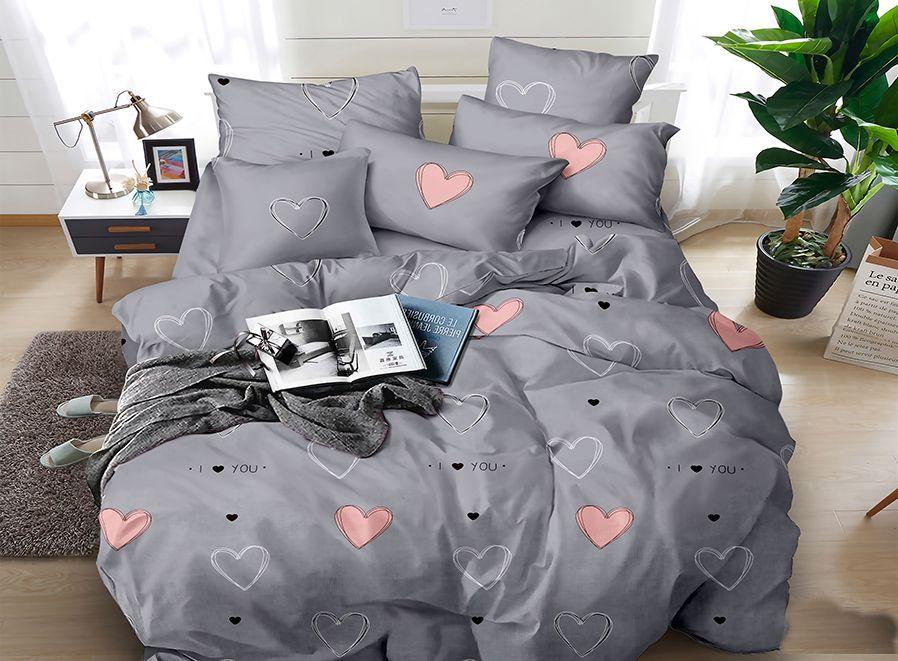 Набір постільної білизни Велюр № в574 Подвійний 200х220, на кнопках