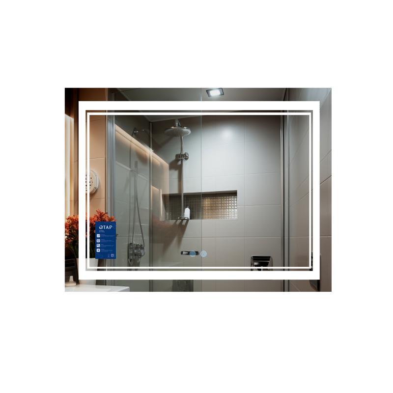 Дзеркало Qtap Cardinal 1000х700 з LED-підсвічуванням Touch, з антизапотіванням, з димером, рег. темп. кольору (3000-6500K), фото 1