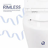 Унітаз підвісний Qtap Robin безобідковий з сідінням Soft-close QT1333046ENRW, фото 6