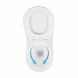 Унітаз підвісний Qtap Robin безобідковий з сідінням Soft-close QT1333046ENRW, фото 7