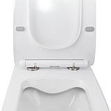 Готове рішення Qtap для ванної кімнати: підвісний унітаз Crow Rimless 520х360х290 + комплект інсталяції Nest 4 в 1 (квадратна, фото 6