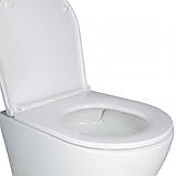 Готове рішення Qtap для ванної кімнати: підвісний унітаз Robin Ultra Quiet 490x365x325 + комплект інсталяції Nest 4 в 1 (квадратна, фото 3