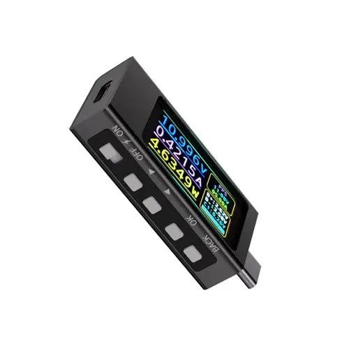 USB тестер струму напруги потужності 4-30В 12А QC PD PPS, Type-C, KWS- X1, фото 1