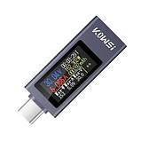 USB тестер струму напруги потужності енергії 4-30В 0-12А, Type-C, KWS-2302C, фото 2