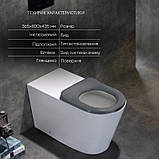 Унітаз підлоговий Qtap Freedom інклюзивний безбачковий Rimless безобідковий з сидінням Soft-close WHITE QT22223368W, фото 3
