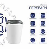 Унітаз підлоговий Qtap Freedom інклюзивний безбачковий Rimless безобідковий з сидінням Soft-close WHITE QT22223368W, фото 4