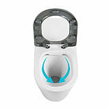 Унітаз підлоговий Qtap Freedom інклюзивний безбачковий Rimless безобідковий з сидінням Soft-close WHITE QT22223368W, фото 7