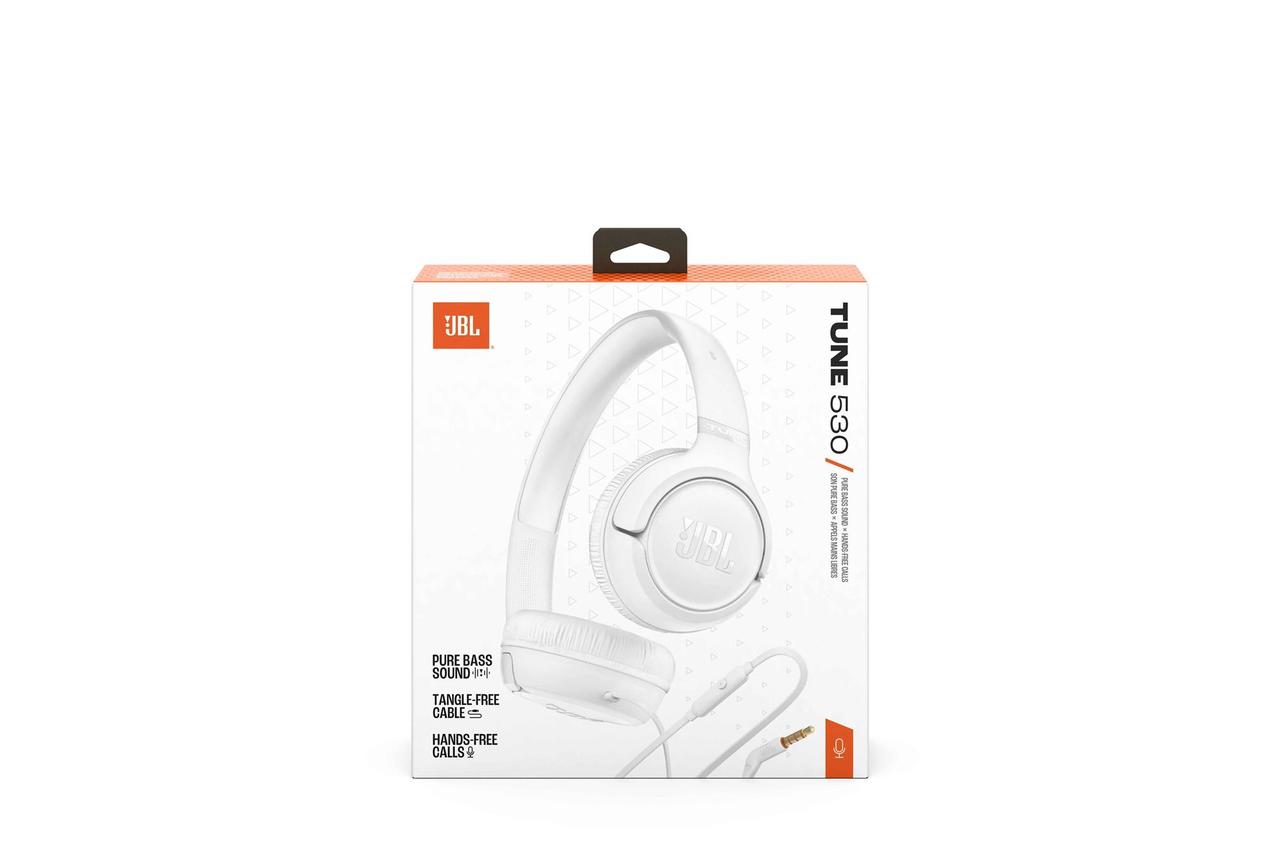 Гарнiтура JBL Tune 530 White (JBLT530WHT), фото 1