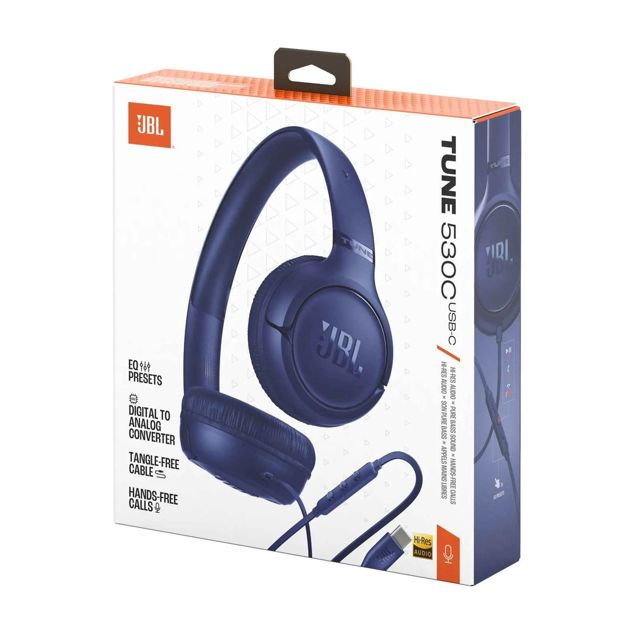 Гарнiтура JBL Tune 530C Blue (JBLT530CBLU), фото 1