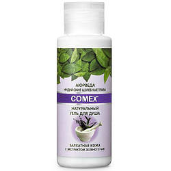 Гель для душу натуральний із екстрактом зеленого чаю Оксамитова шкіра Comeх 75ml