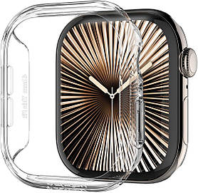 Чохол Spigen для Apple Watch 11/ 10 (42 mm) - Thin Fit, Crystal Clear (ACS08589)