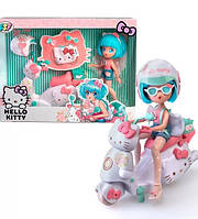 Ігровий набір 4SF MANGA DOLLS серії "Hello Kitty" – КРАСУНЯ ПІНК НА СКУТЕРІ (з аксес.)