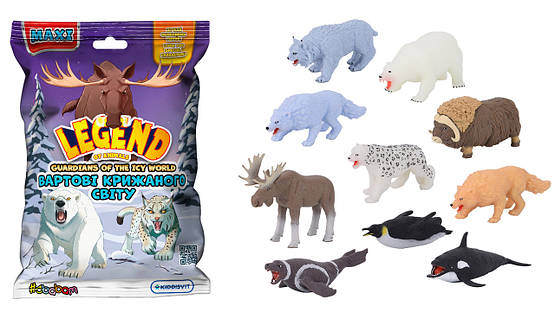Стретч-іграшка у вигляді тварини серії LEGEND OF ANIMALS МАКСІ - ВАРТОВІ КРИЖАНОГО СВІТУ (в дисп.)