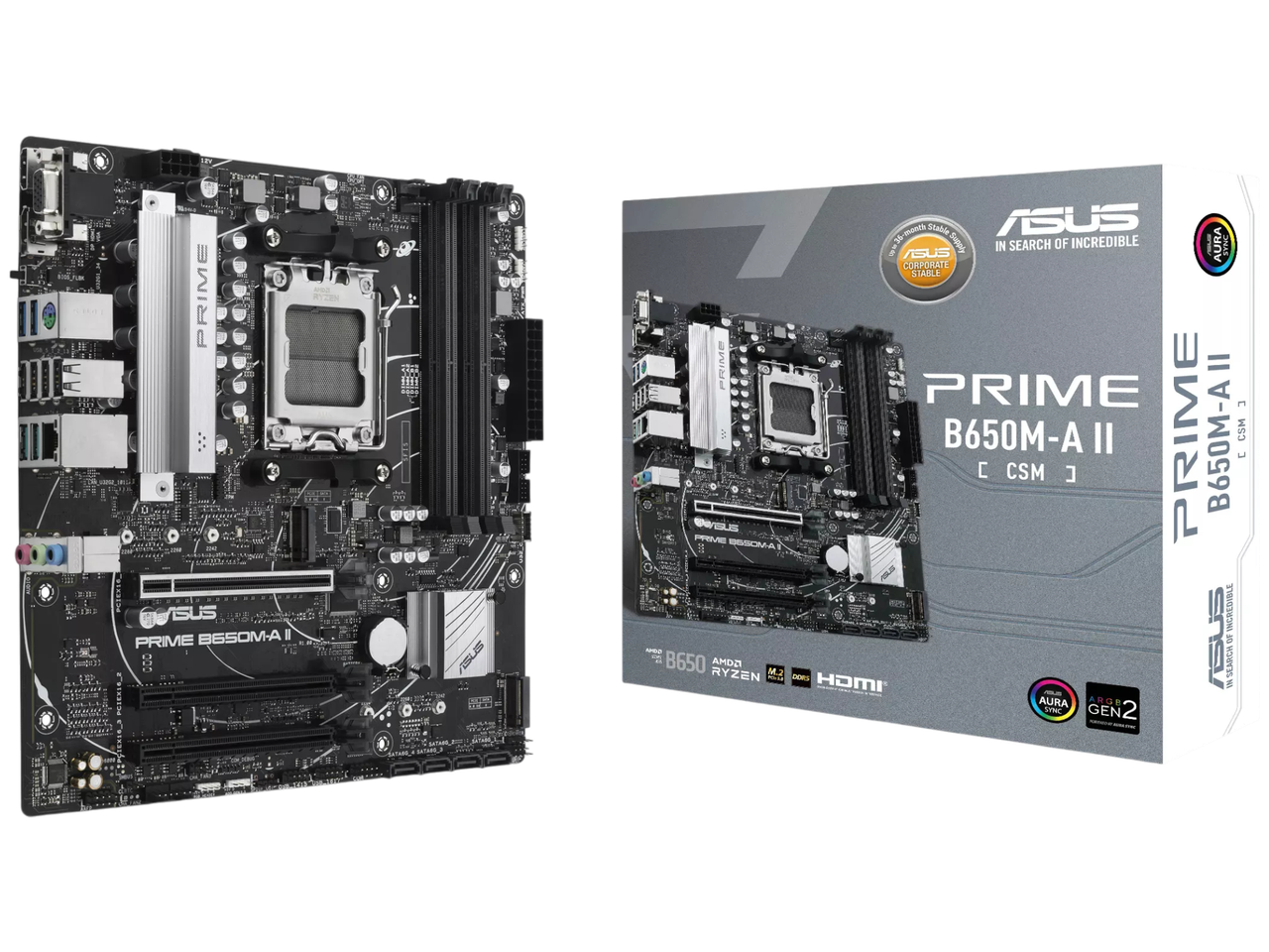 Материнська плата Asus B650M-A II-CSM Prime Socket AM5 (PRIME B650M-A II-CSM)