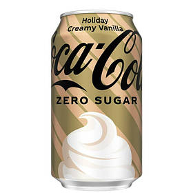 Напій Coca-Cola Zero Sugar Holiday Creamy Vanilla 355мл