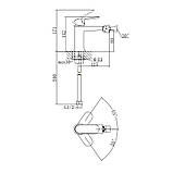 Змішувач для біде Qtap Evia QTEVI255CRM47581 Chrome, фото 2
