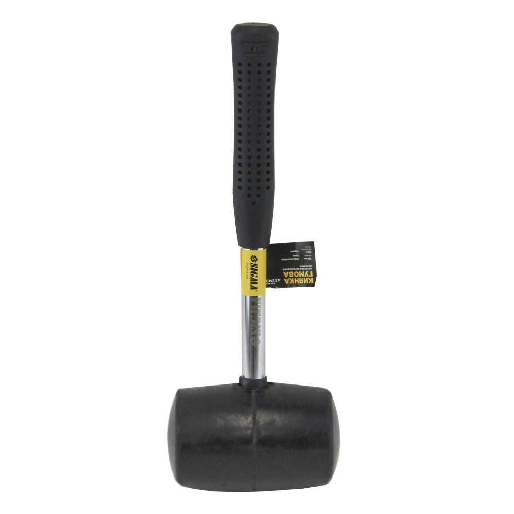 Киянка гумова чорна 680 г металева погумована ручка SIGMA (4317491), фото 1