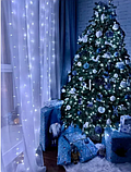 Гірлянда світлодіодна біла Мережа 34 м 500 Led Електрична світлова гірлянда, Новорічна гірлянда біла, фото 9