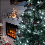 Гірлянда світлодіодна біла Мережа 34 м 500 Led Електрична світлова гірлянда, Новорічна гірлянда біла, фото 7