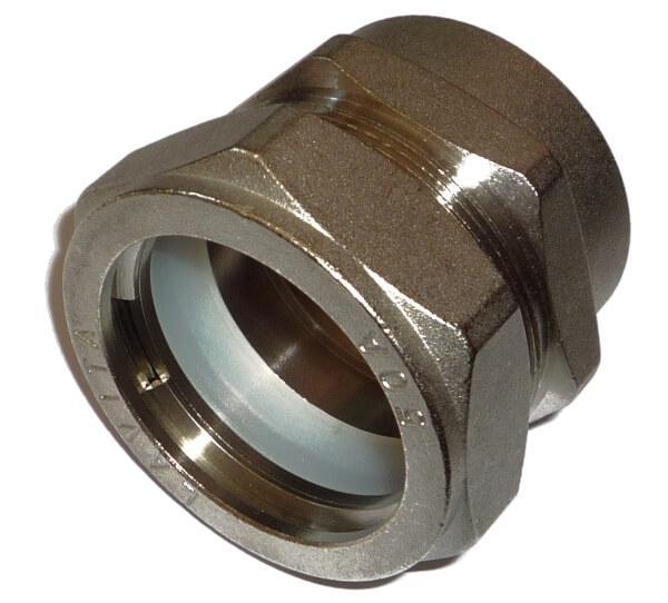 Муфта LAVITA труба-ВР (мама) V/S 40x1 1/2 (F) нікель